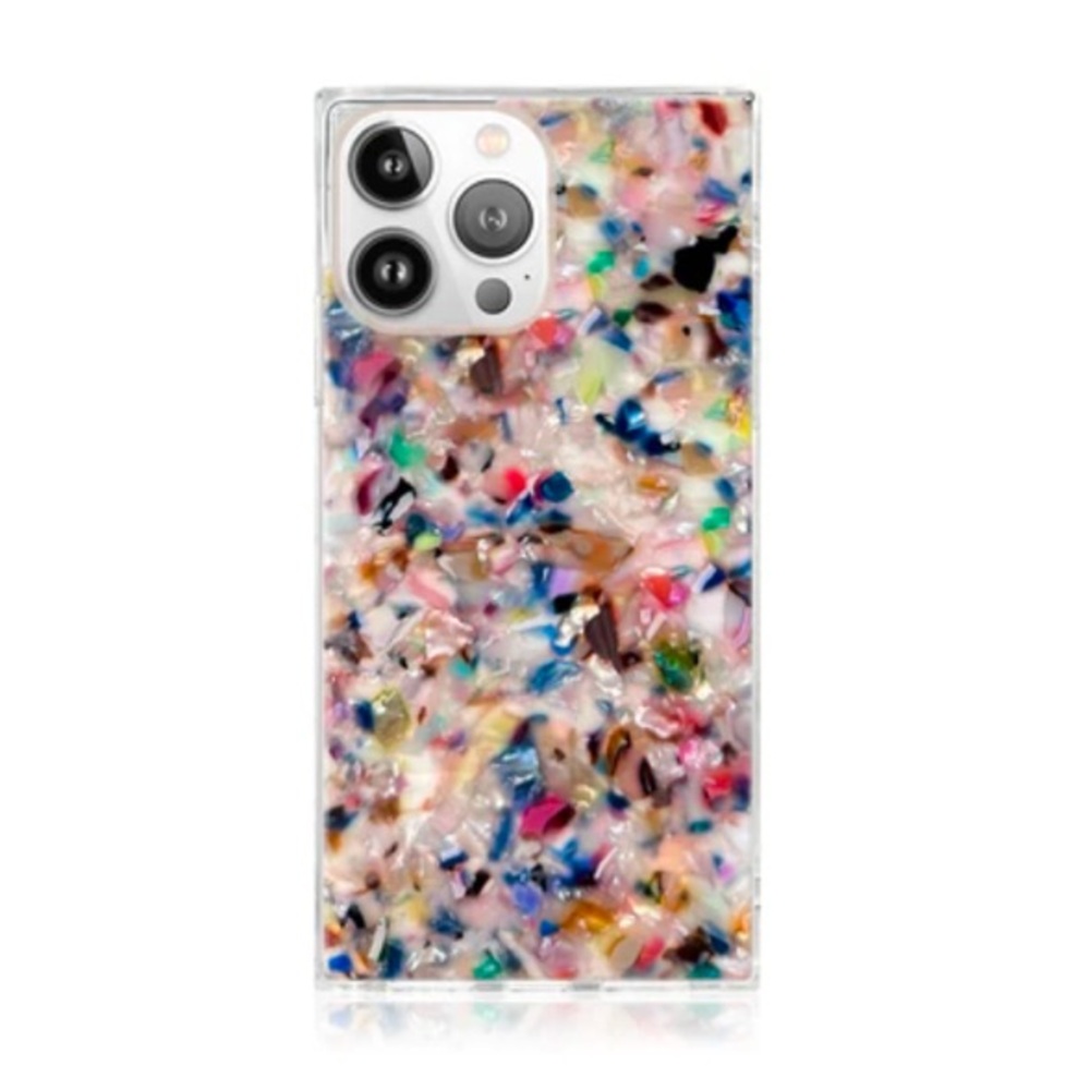 FLAUNT Rainbow Confetti Tortoise Shell iPhone 16 Pro Max Case